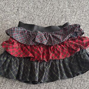 Polo by Ralph Lauren Red and Black Plaid Skirt
